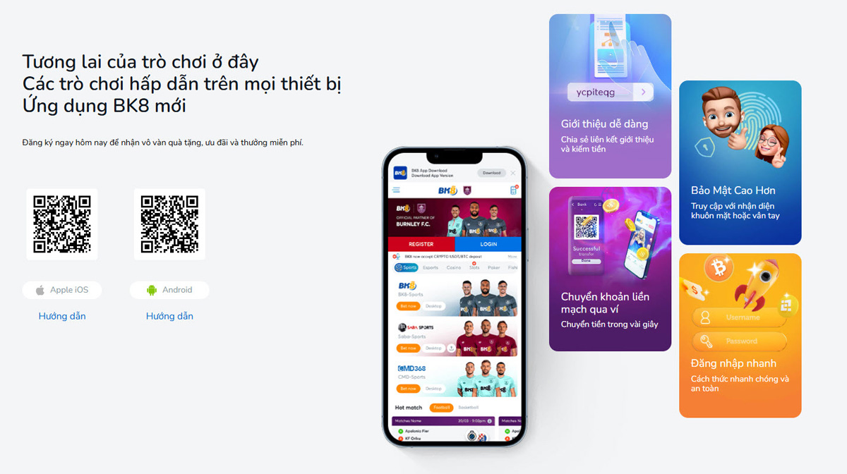 Hướng dẫn cách tải và cài đặt App BK8